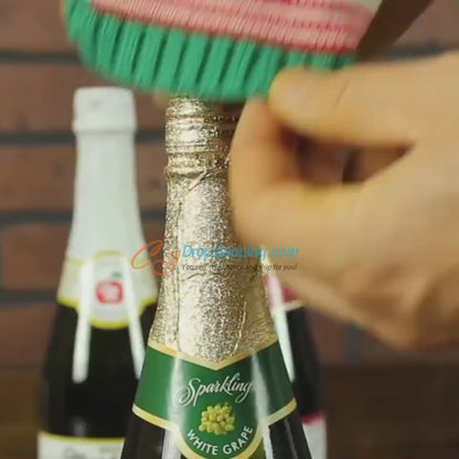 针织圣诞节红酒套